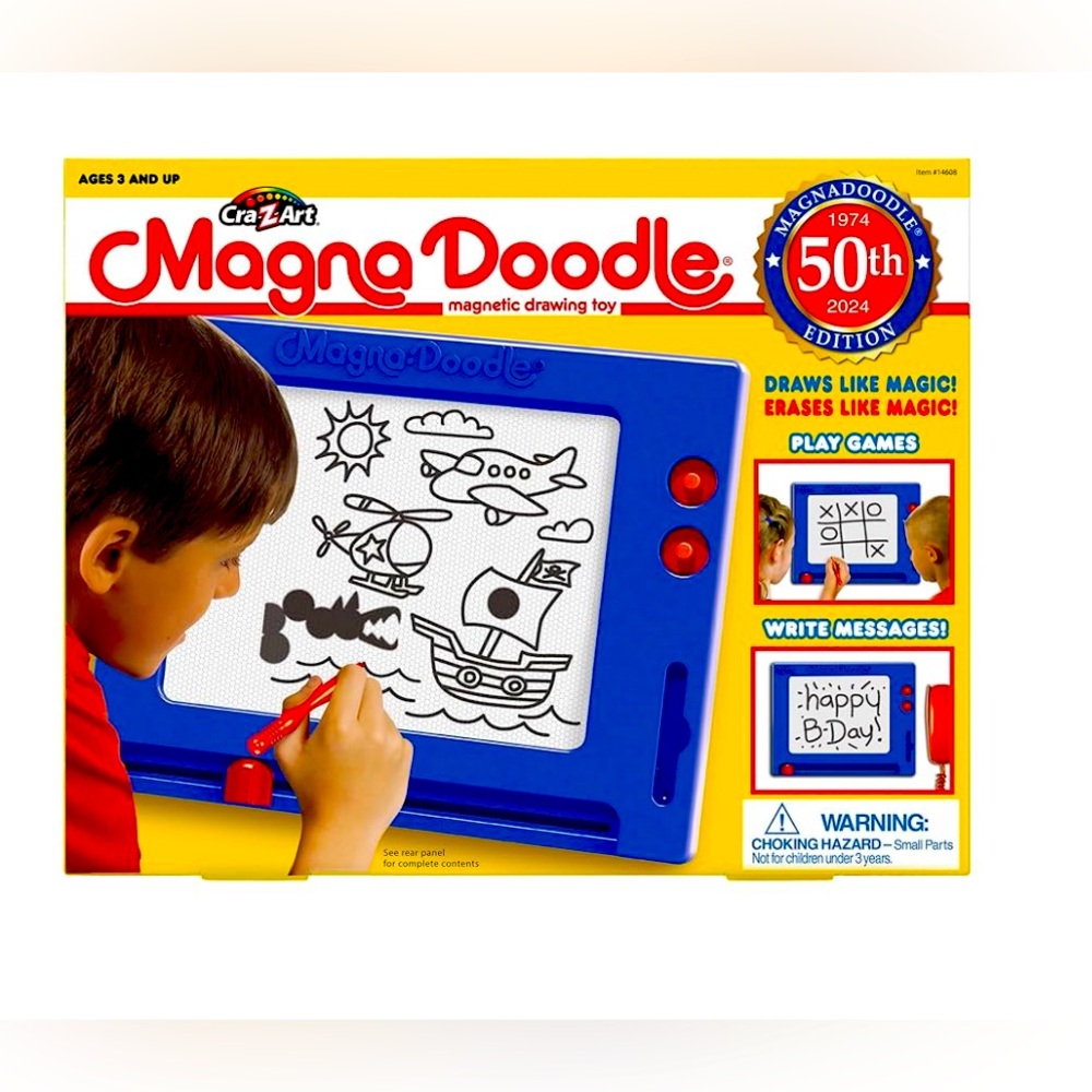 Cra-Z-Art Retro Magna Doodle – Classic Magnetic Drawing Board Toy, Ages 3+